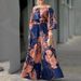 Women's Clothing Two piece Summer New Casual Printed Off shoulder Wide leg Pants Set_maomaolike.com