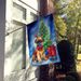 Brussels Griffon Christmas Reindeer House Flag Large Porch Sleeve Pole Decorative Outside Yard Banner Artwork Wall Hanging, Polyester, House Size, Multicolor_maomaolike.com