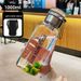 1.0 L Large Water Bottle Cloth Sleeve Borosilicate Glass Drinking Bottles With Tea Infuse Portable Outdoor Tour Cup_maomaolike.com