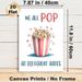 Popcorn Motivational Painting Poster, Watercolor Cute Striped Popcorn Bucket With Hearts Poster, Warm Encouraging Quote Decor For Home Theater, Living_maomaolike.com