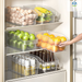Yele Refrigerator Transparent Drawer-Type Beer Storage Basket Kitchen Classification Vegetable Fruit Egg Fresh-Keeping_maomaolike.com