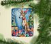 Greyhound Christmas Reindeer Porcelain Ornament Christmas Tree Hanging Decorations For Home Christmas Holiday, Rectangle, Gift, Multicolor_maomaolike.com