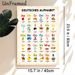 German Alphabet Painting Poster, Vibrant Colorful Illustrated Poster, Educational Design With Bilingual Labels & Matching Visuals For German Learning_maomaolike.com
