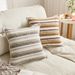 3D Striped Jacquard Luxury High-End Soft Cushion Villa Showroom Decorative Sofa Pillow Cover_maomaolike.com