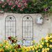2 Pack Metal Garden Trellis 86.7" X 19.7" Rustproof Trellis For Climbing Plants Outdoor Flower Support Black_maomaolike.com