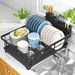 Kmiectse Dish Drying Rack For Small Kitchen Counter With Utensil Holder_maomaolike.com