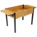 Raised Garden Bed, Metal Leg Wood Planter Boxes With Folding Storage Shelf,Elevated Planter Box For Growing Fresh Herbs, Vegetables, Flowers Great For Outdoor Patio, Deck, Balcony_maomaolike.com