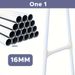 Stainless Steel Rolling Garment Rack With 2-Tier Shelves And 2 Hooks, Portable Metal And Plastic Clothes Organizer, Multipurpose Home Office Clothing Rack With Wheels_maomaolike.com