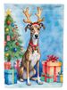 Brindle Greyhound Christmas Reindeer Garden Flag Mailbox Flag Decorative Yard Flag Banner Outside Patio Artwork Yard Flower Beds, Garden Size, Multicolor_maomaolike.com