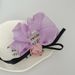 Women's Hair Accessories Head Flower High-end Hair Accessories Large Intestine Hair Ring Headdress Net Red Rose Hair Rope_maomaolike.com