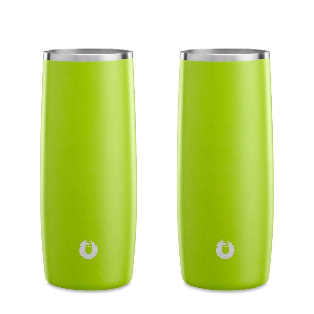 Stainless Steel Highball Cocktail Glass Set, Set Of 2 - Lime_maomaolike.com