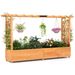 Raised Garden Bed Planter Box With Lattice Trellis Drainage Holes Forporch, Garden, Patio, Deck_maomaolike.com