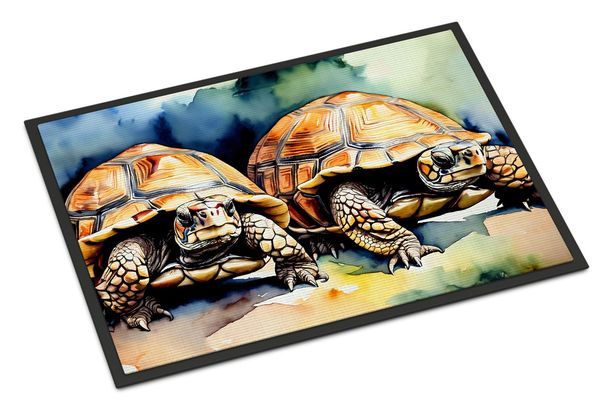 Turtles Tortoises Doormat Front Door Mat Indoor Outdoor Rugs For Entryway, Non Slip Washable Low Pile, 24H X 36W_maomaolike.com