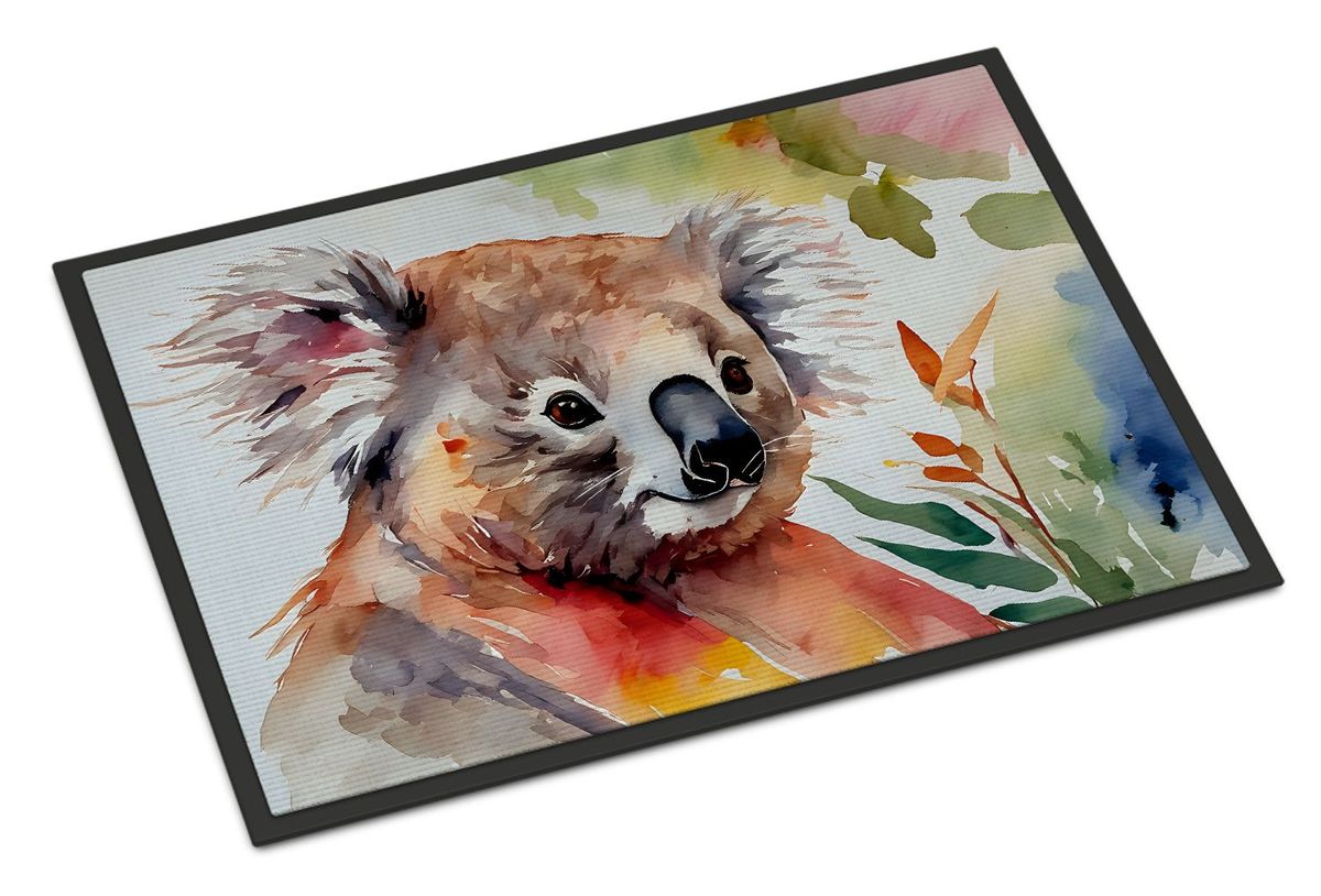 Koala Doormat Front Door Mat Indoor Outdoor Rugs For Entryway, Non Slip Washable Low Pile, 24H X 36W_maomaolike.com