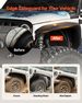 Fender Flare, Front & Rear Jeep Fender Flares Compatible With 2018-2024 Jeeps JL/JLU 2/4 Doors, Off-Road Steel Liner Set With LED Lighting, Fine-Textured Black Paintable Fenders For Jeep JL_maomaolike.com