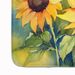 Sunflowers In Watercolor Memory Foam Kitchen Mat Machine Washable Anti-Fatigue Mat Cushion Comfort Bath Mat Or Kitchen Rug_maomaolike.com