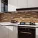 Mosaic Wood Grain Aluminum Plastic Board Self-Adhesive Waterproof Moisture-Proof Background Wall_maomaolike.com