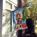 English Cocker Spaniel Christmas Reindeer House Flag Large Porch Sleeve Pole Decorative Outside Yard Banner Artwork Wall Hanging, Polyester, House Size, Multicolor_maomaolike.com