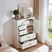 Farmhouse 5 Drawer Dresser For Bedroom, Tall Chest Of Drawers, Chest Of Drawers Organizer Storage,Wood Rustic Bedroom Dresser For Closet, Living Room, Hallway_maomaolike.com