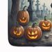 Dachshund Spooky Halloween Memory Foam Kitchen Mat Machine Washable Anti-Fatigue Mat Cushion Comfort Bath Mat Or Kitchen Rug_maomaolike.com