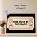 Vintage Ticket Themed Painting Poster, Retro Nostalgic Ticket-style Poster, Bold "THIS MUST BE THE PLACE" Text Design, Nostalgic Decor For Living_maomaolike.com