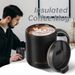 350/500ml Handle Stainless Steel Insulated Mug Coffee Tumbler Thermos Tea Cups With Lip_maomaolike.com