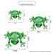 3D Printed Movable Joint Tree Frog Fridge Magnet, Realistic Frog Magnetic Ornament, Cute Articulated Frog Toy Decor For Home Kitchen Decoration Gift_maomaolike.com