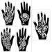 Cross-Border European And American Hollow Stickers Waterproof Indian Henna Stencil Hand-Painted DIY Colorful Hand Tattoo_maomaolike.com