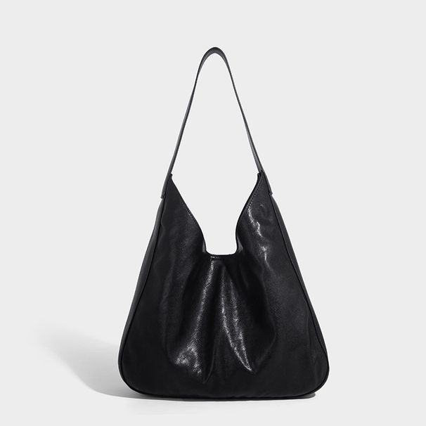 Large Capacity 2026 New Simple Texture Fashion Handbag For Women Solid Color Handheld Underarm Tote Ladies Shoulder Bag_maomaolike.com