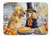 Golden Retriever Fall Kitchen Pumpkins Memory Foam Kitchen Mat Machine Washable Anti-Fatigue Mat Cushion Comfort Bath Mat Or Kitchen Rug_maomaolike.com