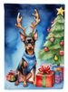Miniature Pinscher Christmas Reindeer Garden Flag Mailbox Flag Decorative Yard Flag Banner Outside Patio Artwork Yard Flower Beds, Garden Size, Multicolor_maomaolike.com