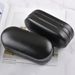 Unisex Two pairs of metal leather myopia frame glasses box multifunctional storage double-layer mirror box_maomaolike.com