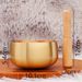 Taiwan Singing Buddha Sound Brass Chime Ritual Resounding Copper Bowl Meditation Instrument Desktop Metal Ornament_maomaolike.com