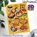 Korean Cuisine Painting Poster, Vibrant Cartoon-style Assorted Classic Korean Dishes Poster, Appealing Food Artwork Ideal For Restaurant, Kitchen And_maomaolike.com