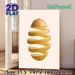 Spiral Potato Slice Painting Poster, Minimalist Surreal Food Art Poster, Unique Artistic Design Ideal For Kitchen And Dining Room Wall Decor_maomaolike.com