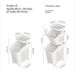 Stitched Laundry Basket Household Dirty Clothes Storage Basket Bathroom Partition Floor To Floor Shelf Narrow_maomaolike.com
