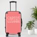 Choose Happy Luggage, 20/24/28 Inch Luggage, Carry-On, Custom Luggage, Luggage Set, Suitcase, Travel, Vacation, Cabin Suitcase, Custom Suitcase, Personalized Luggage_maomaolike.com