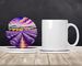 Colorful English Lavender Large Sandstone Coasters Pack Of 4 Absorbent Round Coasters Decor Gifts For Men Or Women, 4 In, Multicolor_maomaolike.com