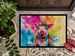 Hippie Animal Pig Doormat Front Door Mat Indoor Outdoor Rugs For Entryway, Non Slip Washable Low Pile, 24H X 36W_maomaolike.com