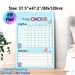 Weekly Chore Chart Painting Poster, Colorful Cartoon-style Chore Planner Poster, Functional Tracker To Organize Daily & Weekly Household Tasks For_maomaolike.com