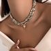 Retro Simple Heart Shaped Pendant Necklace 2025 Multi Layer Sweet Creative Irregular String Style Girl Fashion Birthday_maomaolike.com