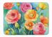 Ranunculus In Watercolor Memory Foam Kitchen Mat Machine Washable Anti-Fatigue Mat Cushion Comfort Bath Mat Or Kitchen Rug_maomaolike.com