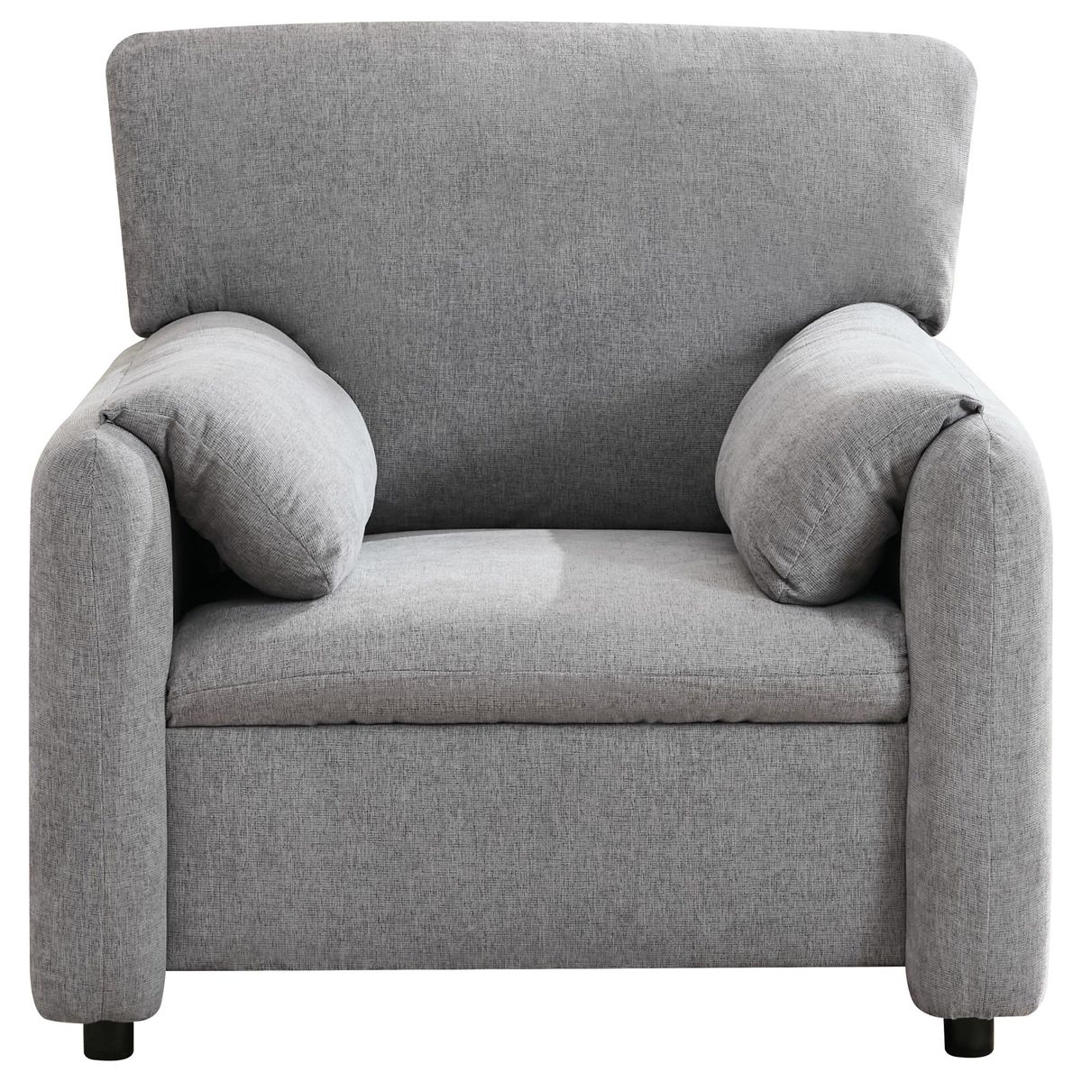 Modern Accent Chair, Chenille Oversized Arm Chair, 38 Inches Wide, Comfortable Cushioned Single Casual Sofa Chair, Suitable For Living Room, Bedroom Reading Chair,Grey_maomaolike.com