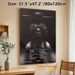 Hip-Hop Studio Album Tracklist Painting Poster, Dark Monochrome Portrait & Tracklist Poster, Presents Full Album Details, Suitable For Music Rooms_maomaolike.com