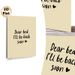Bed Quote Painting Poster, Warm Handwritten Style Poster, "Dear Bed, I'll Be Back Soon" Text With Tiny Heart Accent, Cozy Decor Option For Bedroom_maomaolike.com