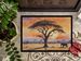 Elephants Savanna Sunrise Doormat Front Door Mat Indoor Outdoor Rugs For Entryway, Non Slip Washable Low Pile, 24H X 36W_maomaolike.com