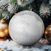 Mirror Disco Ball 12 Inch Silver Party Disco Ball With Hanging Ring_maomaolike.com