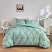 Craft Flower Solid Color Quilt Cover Three Piece Set Full Size For Bedding_maomaolike.com