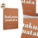 Hakuna Matata Themed Painting Poster, Warm Brown Minimalist Typographic Poster, Delivers Care-free Positive Message For Living Room, Bedroom Or Office_maomaolike.com