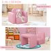 2-in-1 Convertible Table And Chair Set For Boys Girls For Boys Girls, Pink_maomaolike.com